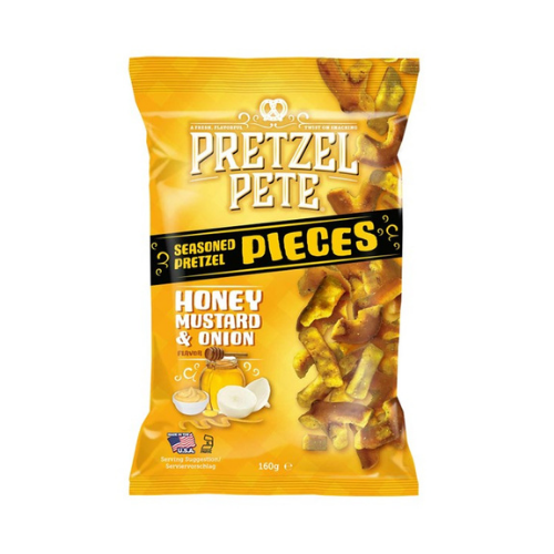 Pretzel Pete Honey Mustard & Onion 160g