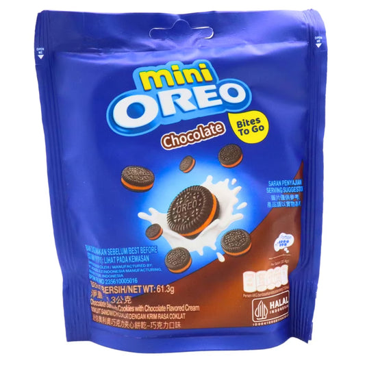 Mini Oreo Bites To Go Chocolate Cookies Pouch 61.3g