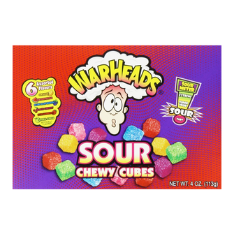 Warheads Chewy Cubes Theatre Box