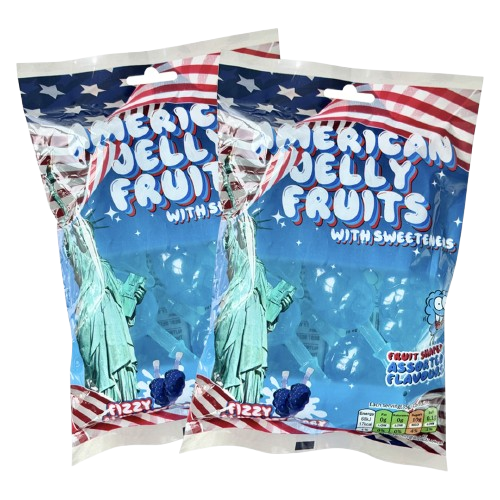 American Jelly Fruits Fizzy Blue Raspberry 280g