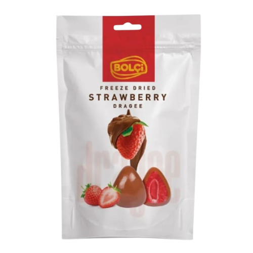 Bolci Freeze Dried Milk Chocolate Strawberry (Dragee) 80g
