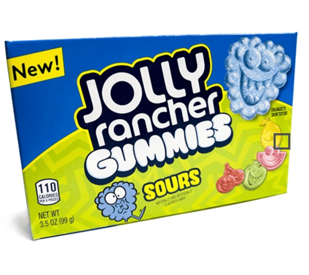 Jolly Rancher Gummies Sours Theatre Box