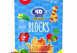 Amos 4D Gummy Blocks Peg Bag 7oz