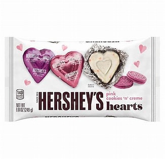 Hershey's Pink Cookies 'n' Créme Hearts 250g