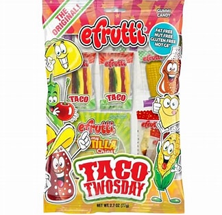 eFrutti Gummi Taco Twosday Shelf Tray 2.7oz
