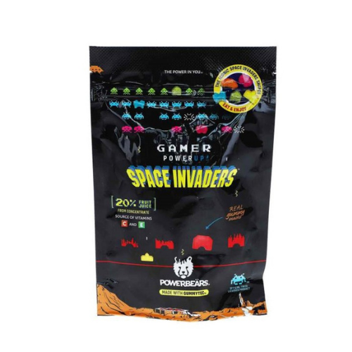 Space Invaders Gamer Gummies 125g stand up pouch/Peg