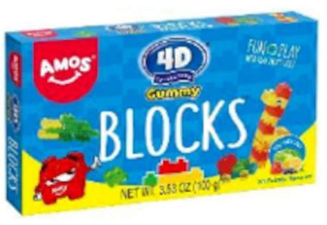 Amos 4D Gummy Building Blocks Theatre Box 100g