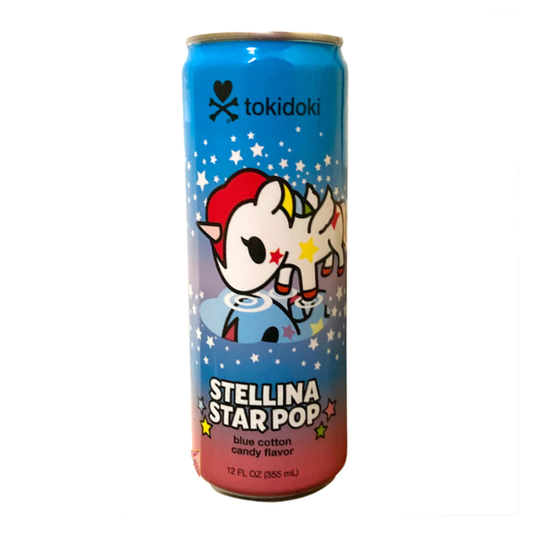 Boston America Tokidoki Stellina Star Pop Blue Cotton Candy Soda 12oz