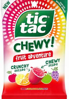 Tic Tac Chewy Fruit Adventure Peg Bag 2.8oz