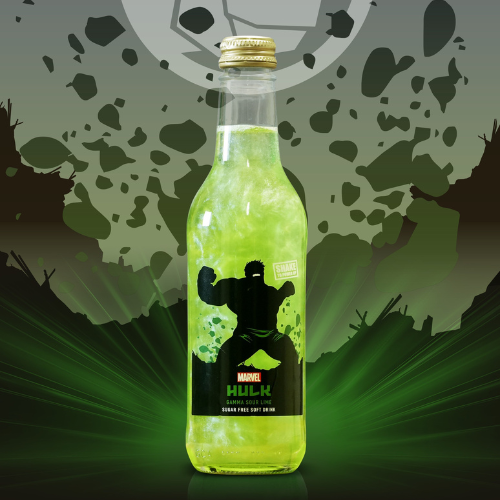 Marvel Hulk Gamma Sour Lime Soda 330ml