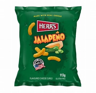 Herrs Jalapeno Cheese Curls 113g