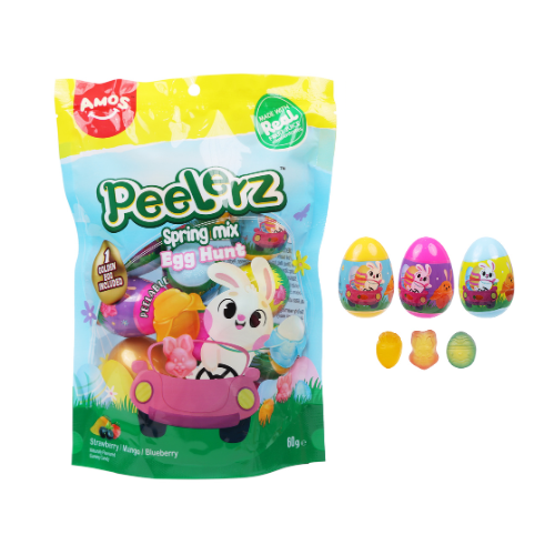 Amos Spring Mix Easter Egg Hunt 60g Stand up Pouch