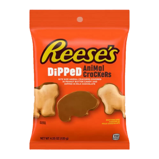 Reeses Dipped Animal Crackers 4.25oz Peg Bag