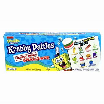 Sponge Bob Krabby Patties Secret Menu Challenge 3.17oz