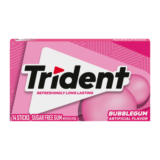 Trident Bubblegum Sugar Free Gum 0.93oz