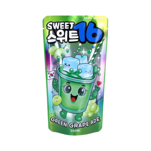 Sweet16 – Green Grape Ade Zero Sugar 200ml