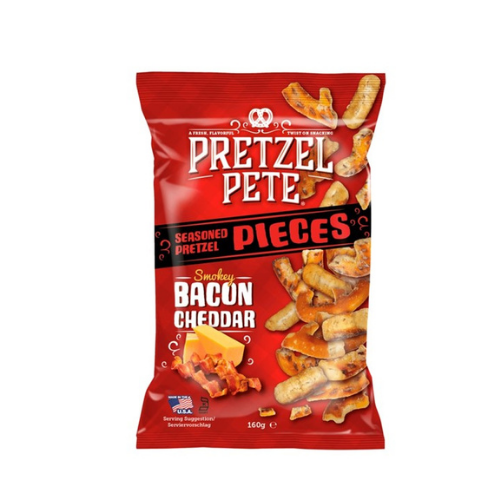 Pretzel Pete Smokey Bacon Cheddar 160g