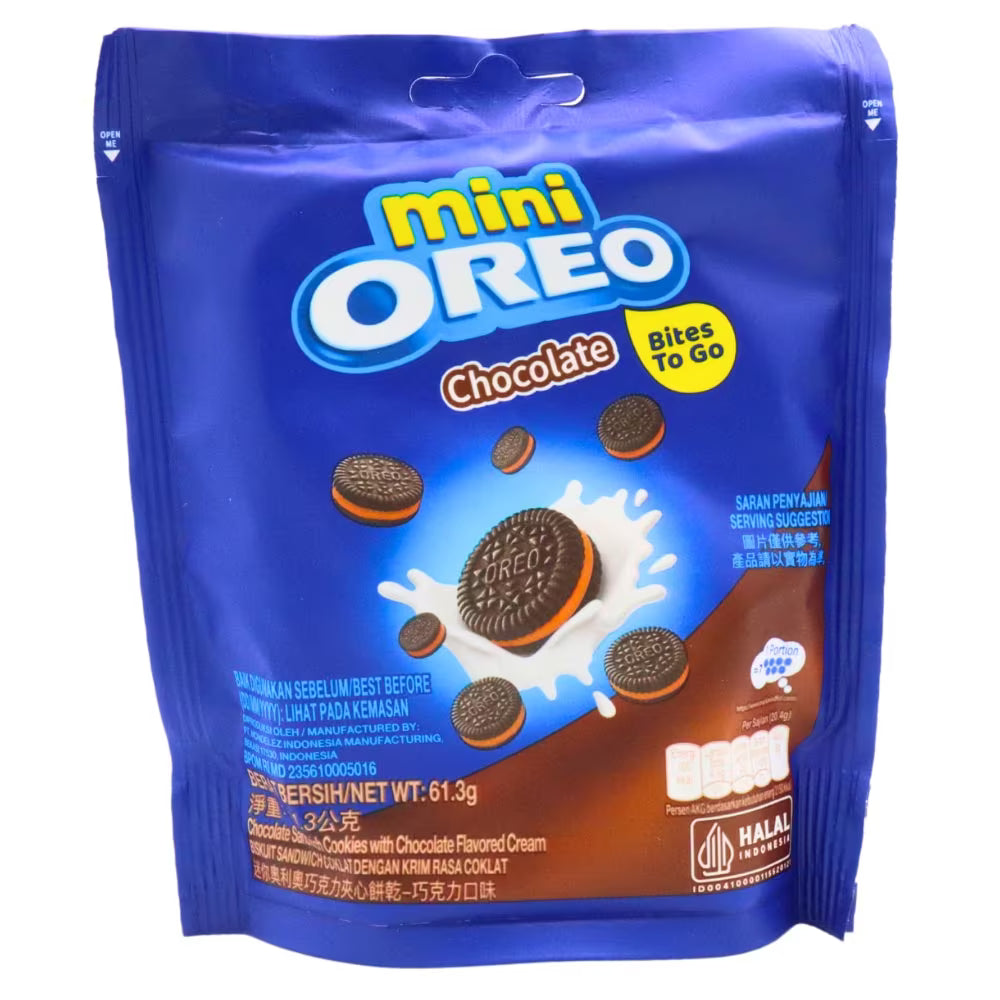 Mini Oreo Bites To Go Chocolate Cookies Pouch 61.3g