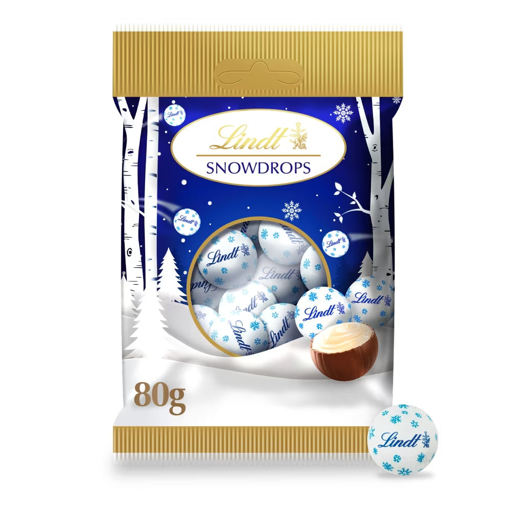 Lindt Snowballs Milk Chocolate Bag 70g