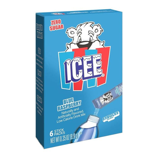 Icee Singles To Go Blue Raspberry Drink Mix 0.35oz