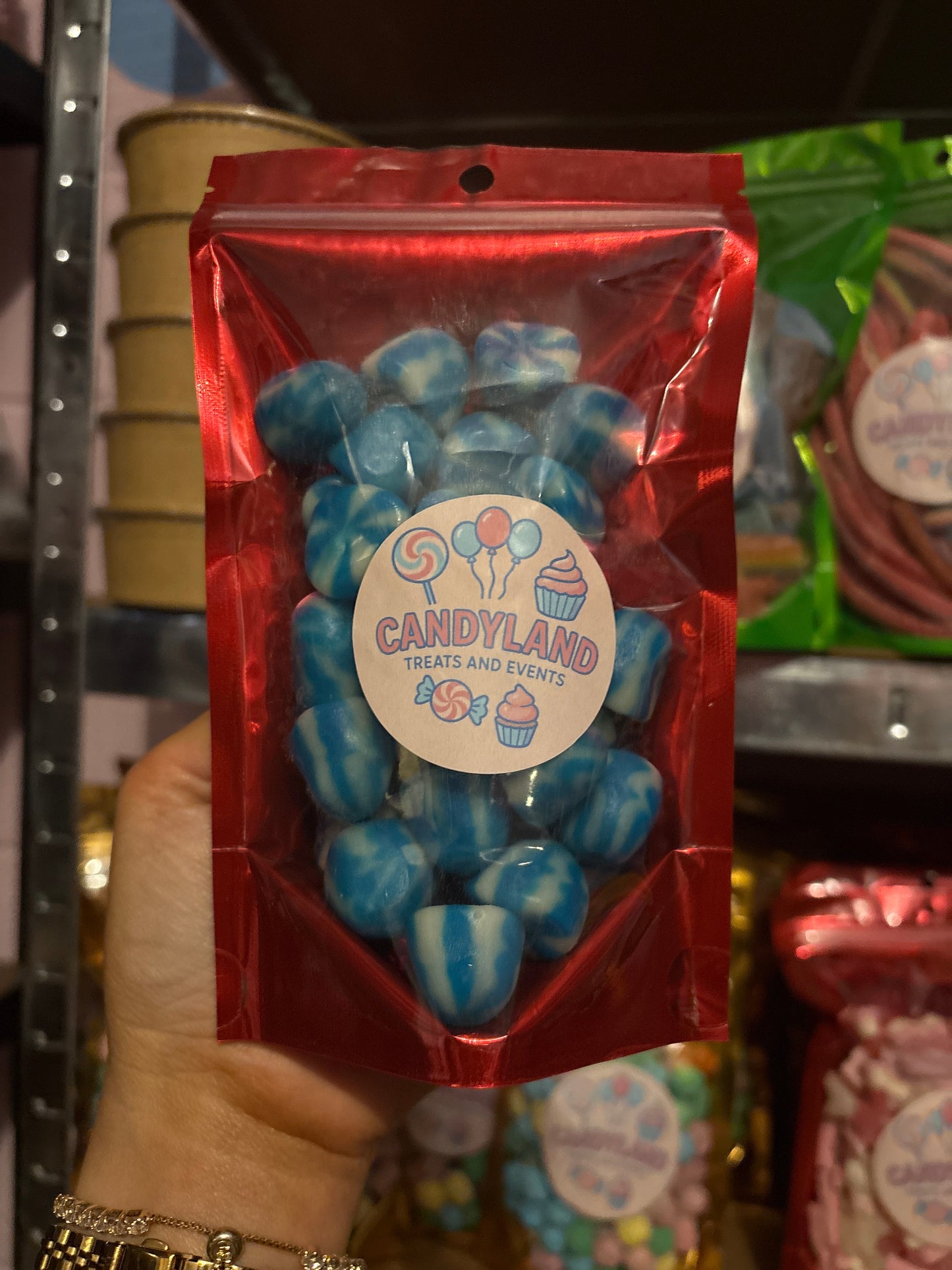 Raspberry twist kisses