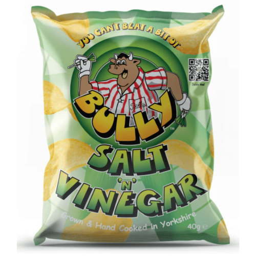 Bully Crisps Salt N Vinegar 40g
