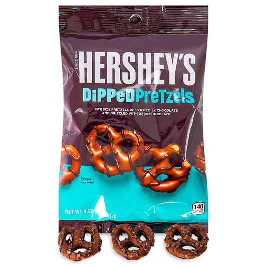 Hershey’s Milk Choc Dipped Pretzels 4.25oz