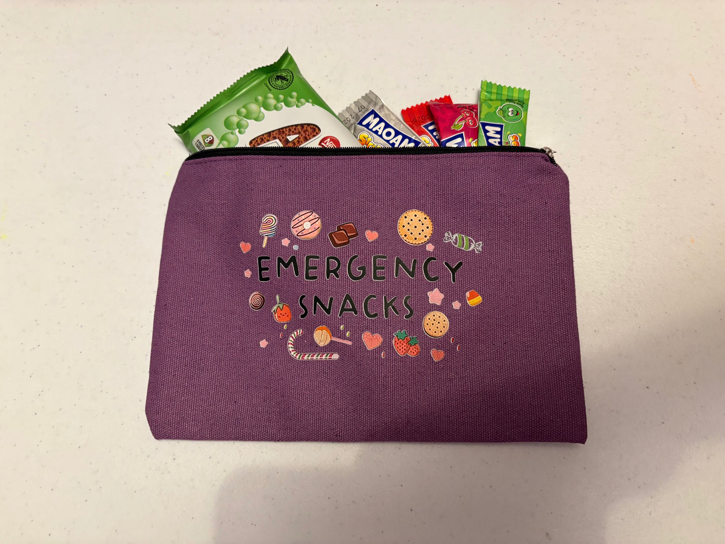 Small snack bag with snacks