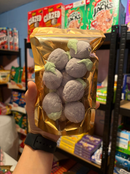 Jelly filled grape marshmallows