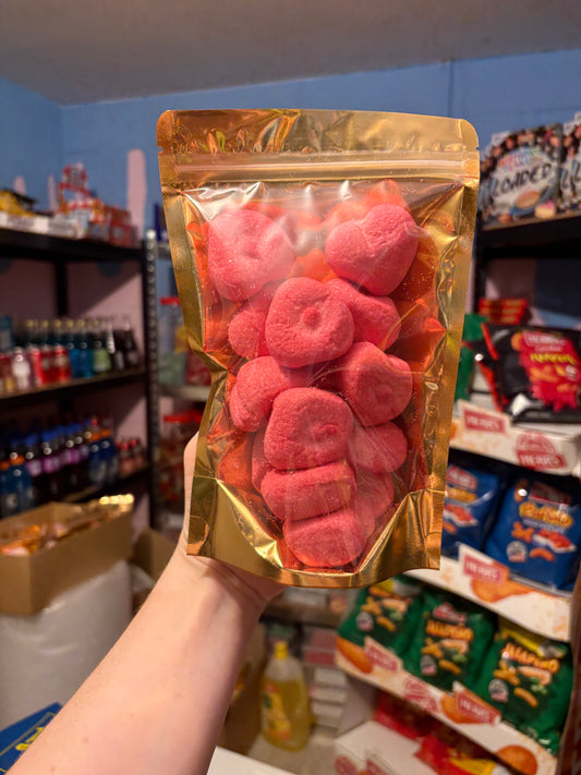 Pink heart marshmallow