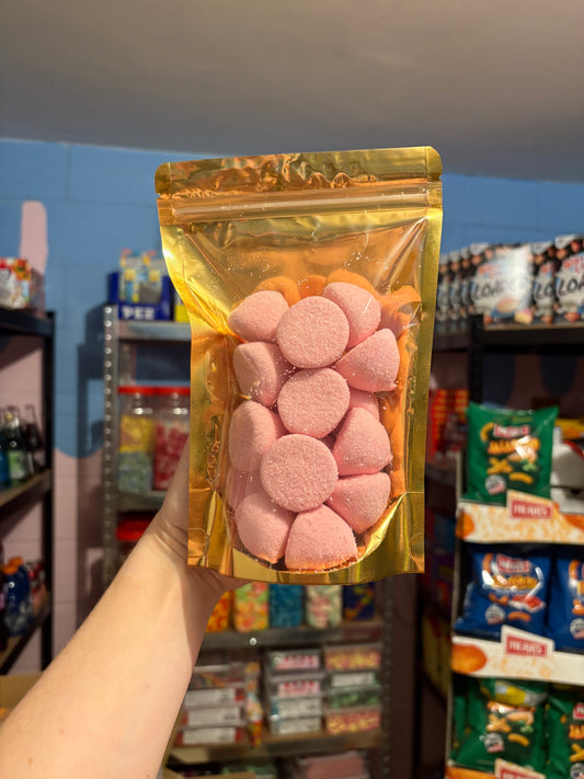 Pink paint balls marshmallow