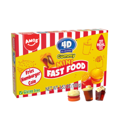 Amos 4D Gummy Mini Fast Food