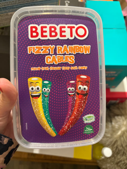 Bebeto fizzy rainbow cables 400g
