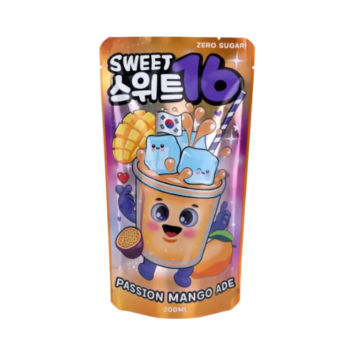 Sweet16 – Passion Mango Ade Zero Sugar 200ml