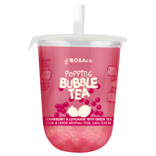 Popping Bubble Tea Strawberry & Lemonade