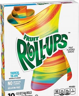 Betty Crocker Fruit Roll-ups Tropical Tie-Dye 5oz