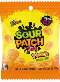 Sour Patch Kids Peach Peg Bag 3.56oz