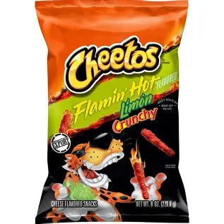 Cheetos Crunchy Flamin' Hot Limon 226g