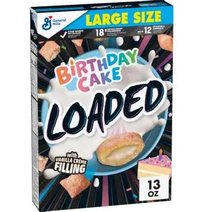 General mills birthday cake loaded cereal