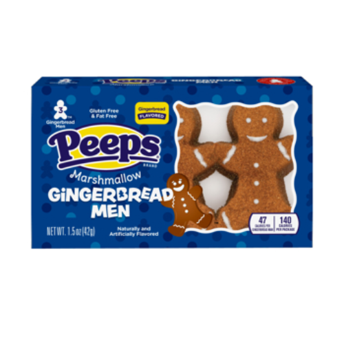 Peeps Marshmallow Gingerbread Men 3ct 1.5oz
