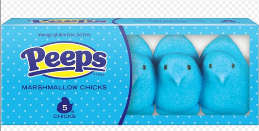 Peeps Easter Blue Chicks 5PK 1.5oz (42g)