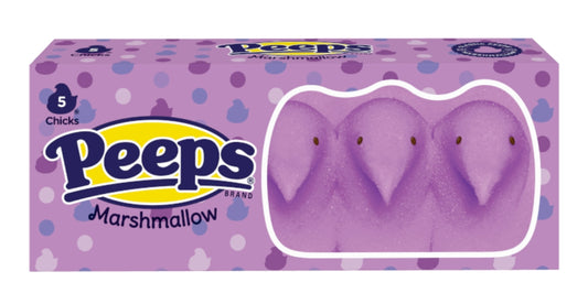 Peeps Easter Lavender Chicks 5PK 1.5oz (42g)