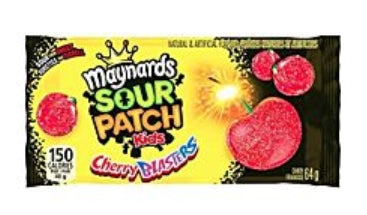 Maynards Sour Patch Sour Cherry Blasters 64g -  [Canadian]