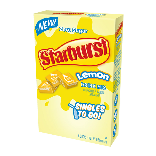 Starburst Sugar Free Lemon 6pk