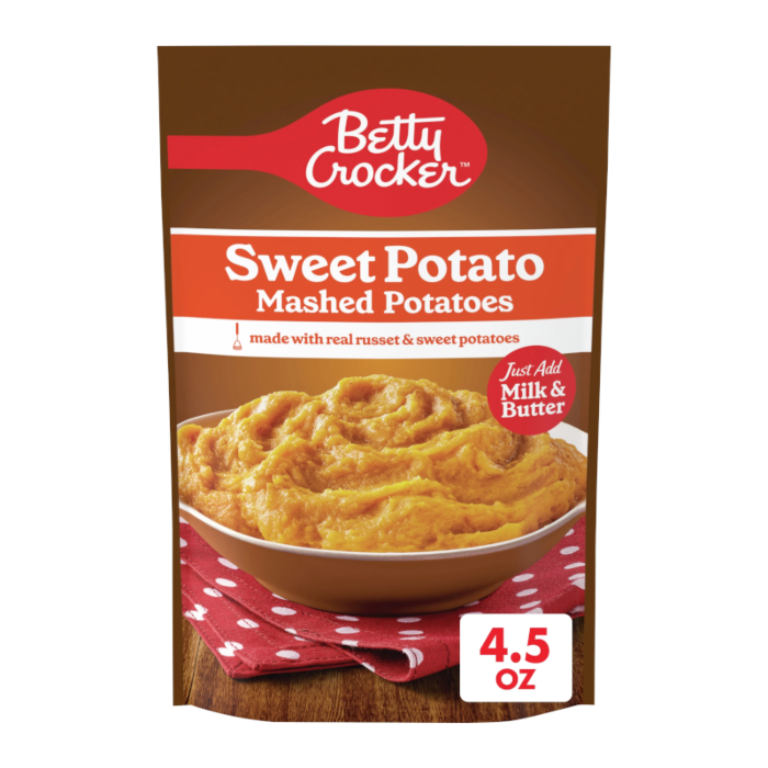 Betty Crocker Sweet Potato Mashed Potatoes 4.5oz (113g)