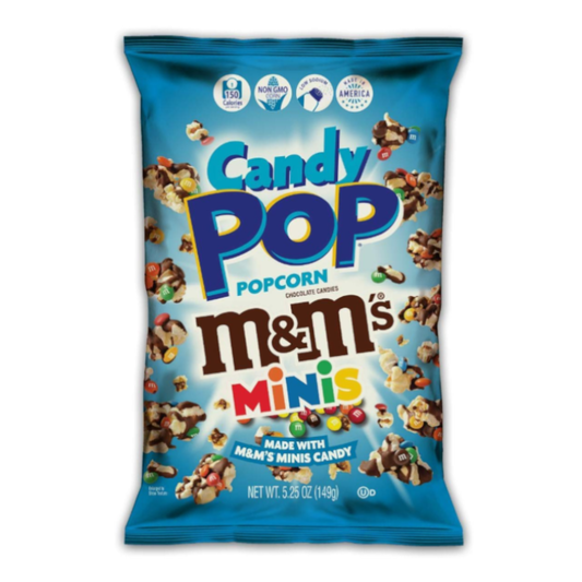 Candy Pop M&M Minis Popcorn 5.25oz