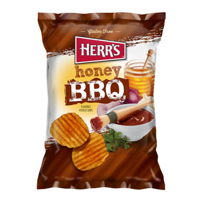 Herr's Honey BBQ Potato Chips 1oz (28g)
