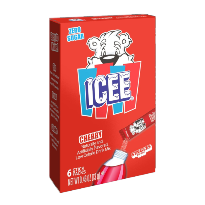 Icee Singles To Go Cherry Drink Mix 0.46oz