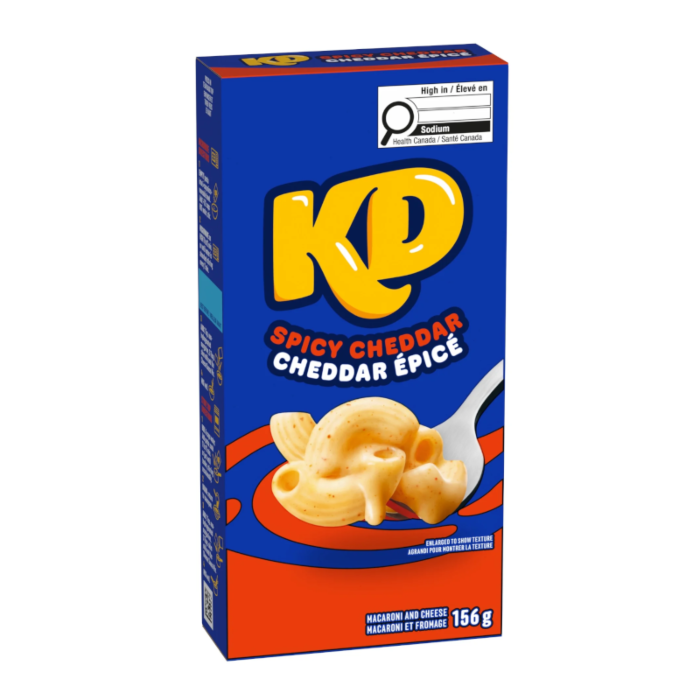 KD Kraft Dinner Spicy Cheddar Macaroni & Cheese 156g
