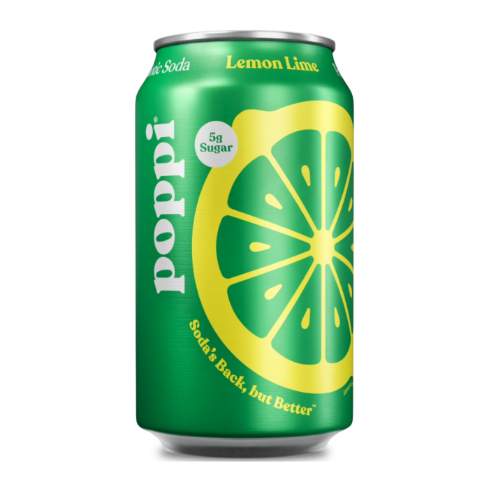 Poppi Prebiotic Soda - Lemon Lime 12oz (355ml)